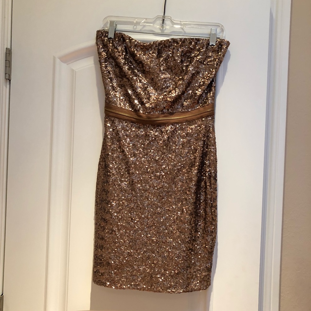 Dress The Population Ava Sequin Zipper Dress